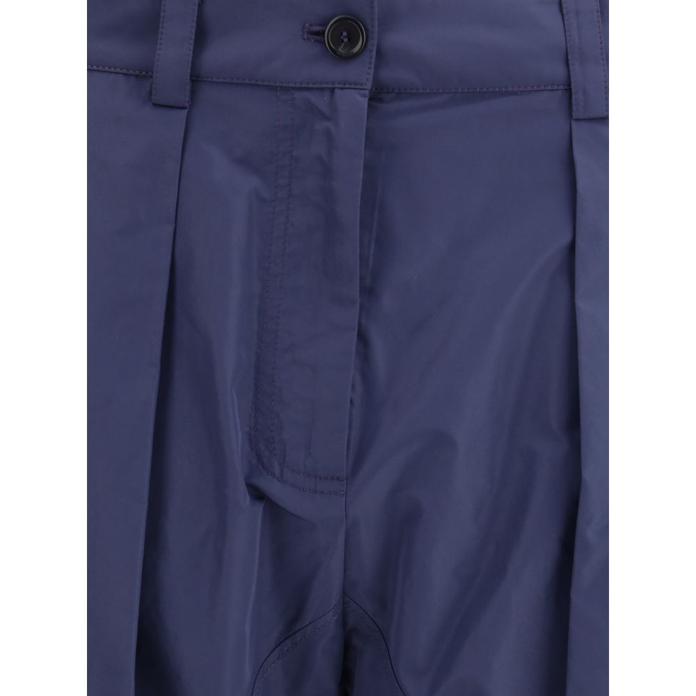 Pantaloni casual PINKO in poliestere blu