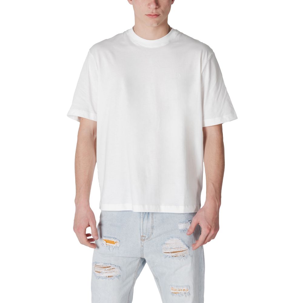 T-shirt blanc en coton Armani Exchange