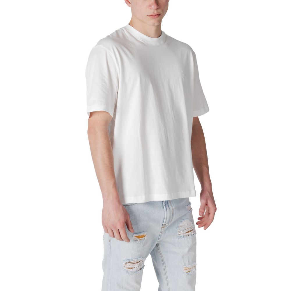 T-shirt blanc en coton Armani Exchange