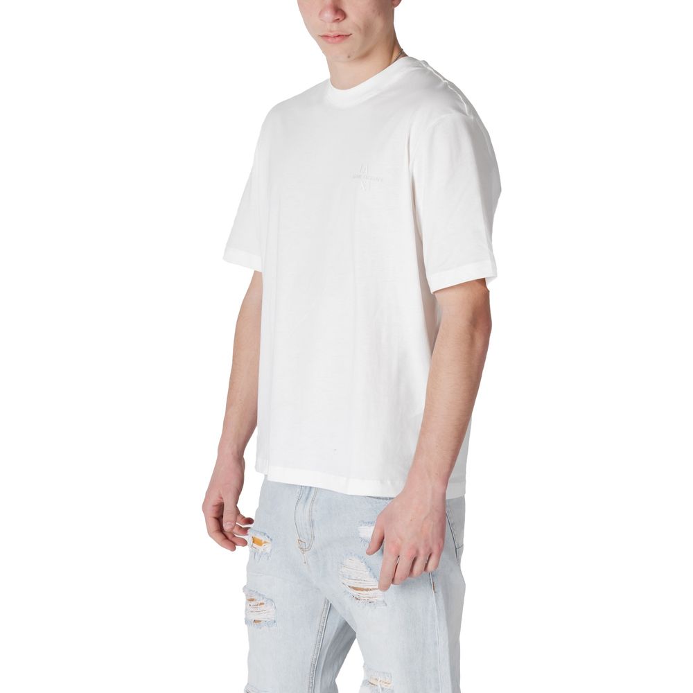 T-shirt blanc en coton Armani Exchange