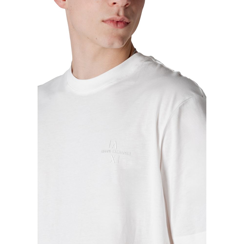 T-shirt blanc en coton Armani Exchange
