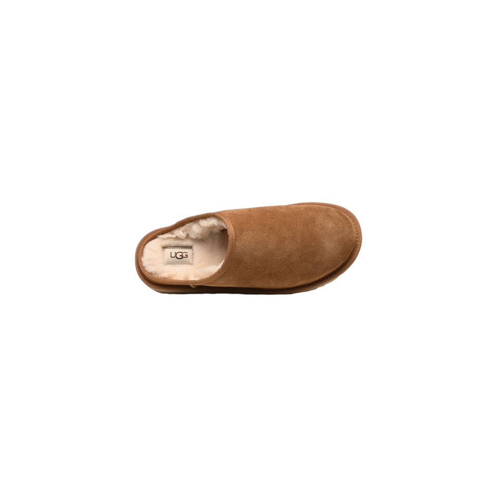 Zoccoli in pelle scamosciata beige UGG