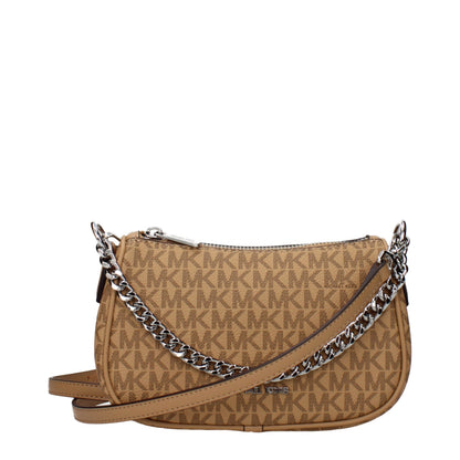 Borsa a mano in tessuto marrone Michael Kors