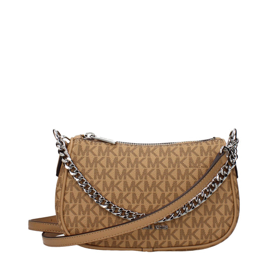 Borsa a mano in tessuto marrone Michael Kors