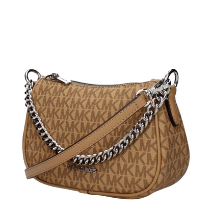 Borsa a mano in tessuto marrone Michael Kors