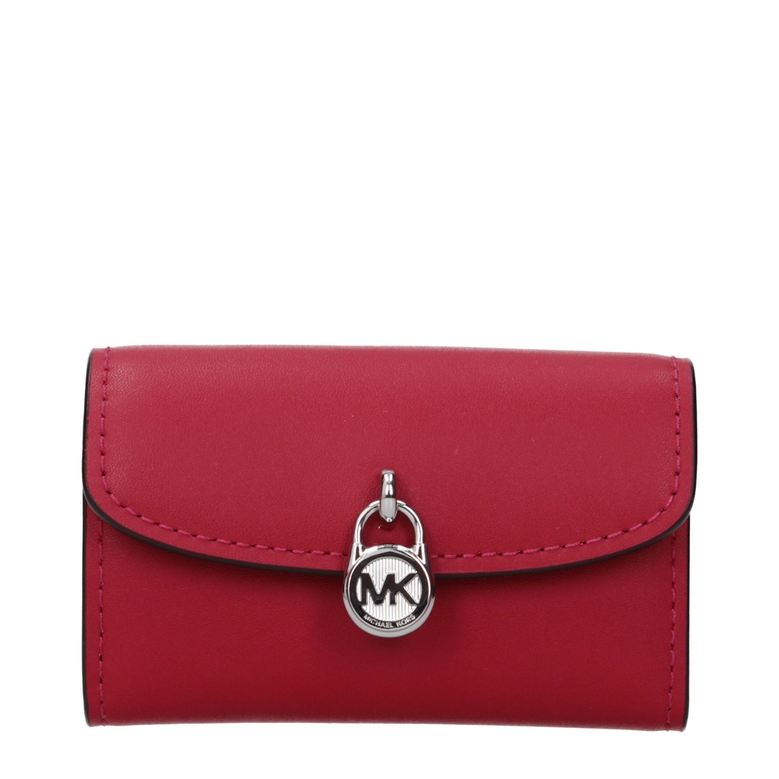 Portefeuille en cuir rouge Michael Kors