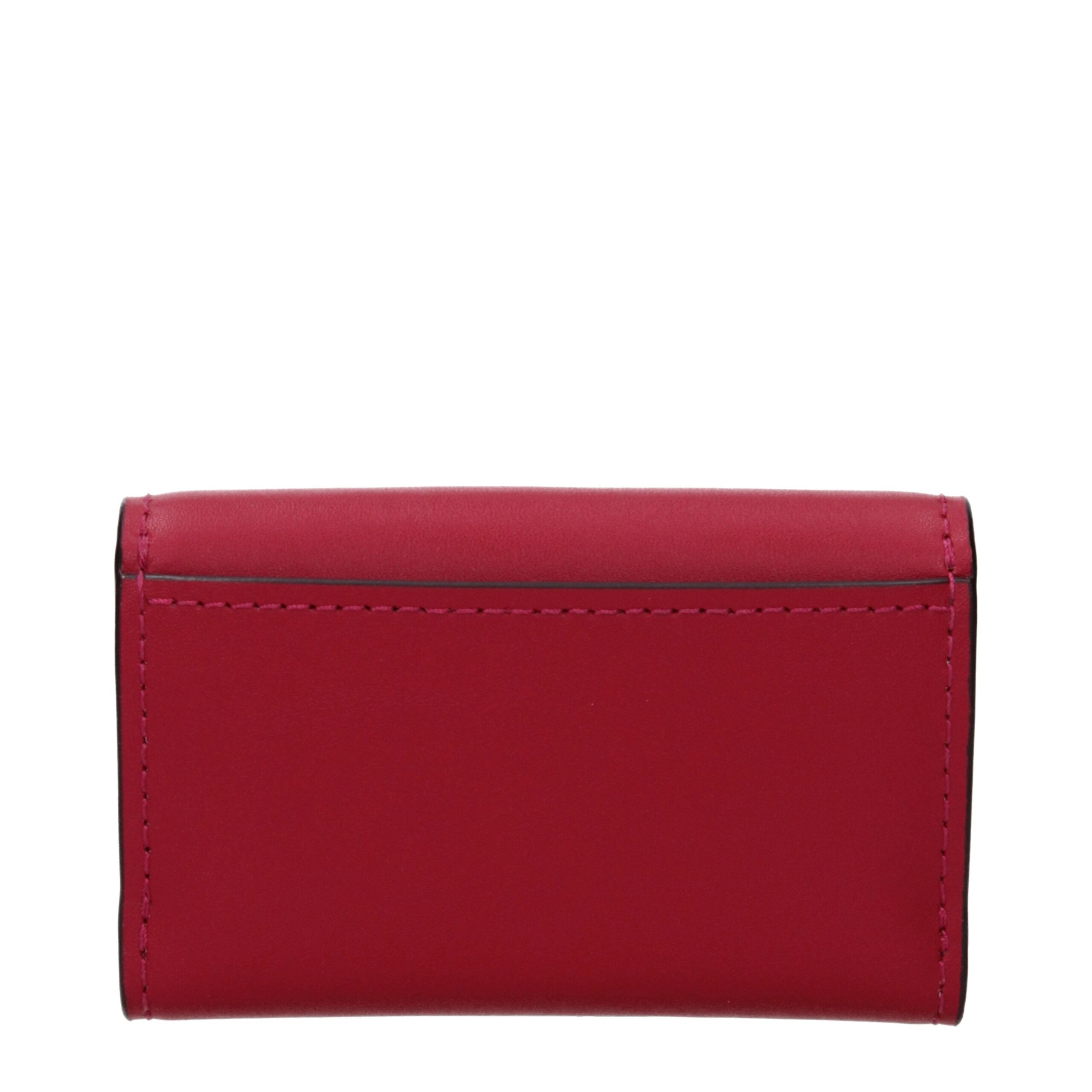 Portefeuille en cuir rouge Michael Kors