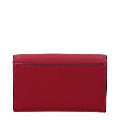 Portefeuille en cuir rouge Michael Kors