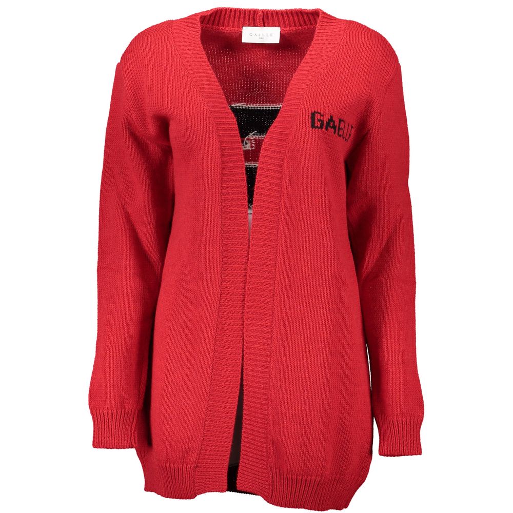Gilet en acrylique rouge pour femme Gaelle Paris