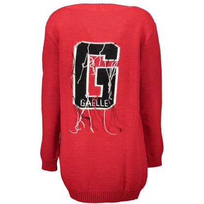 Gilet en acrylique rouge pour femme Gaelle Paris