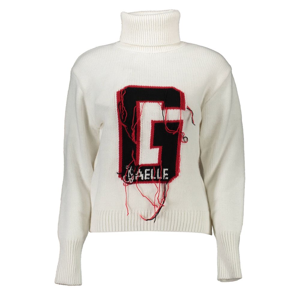 Maglione da donna in acrilico bianco Gaelle Paris