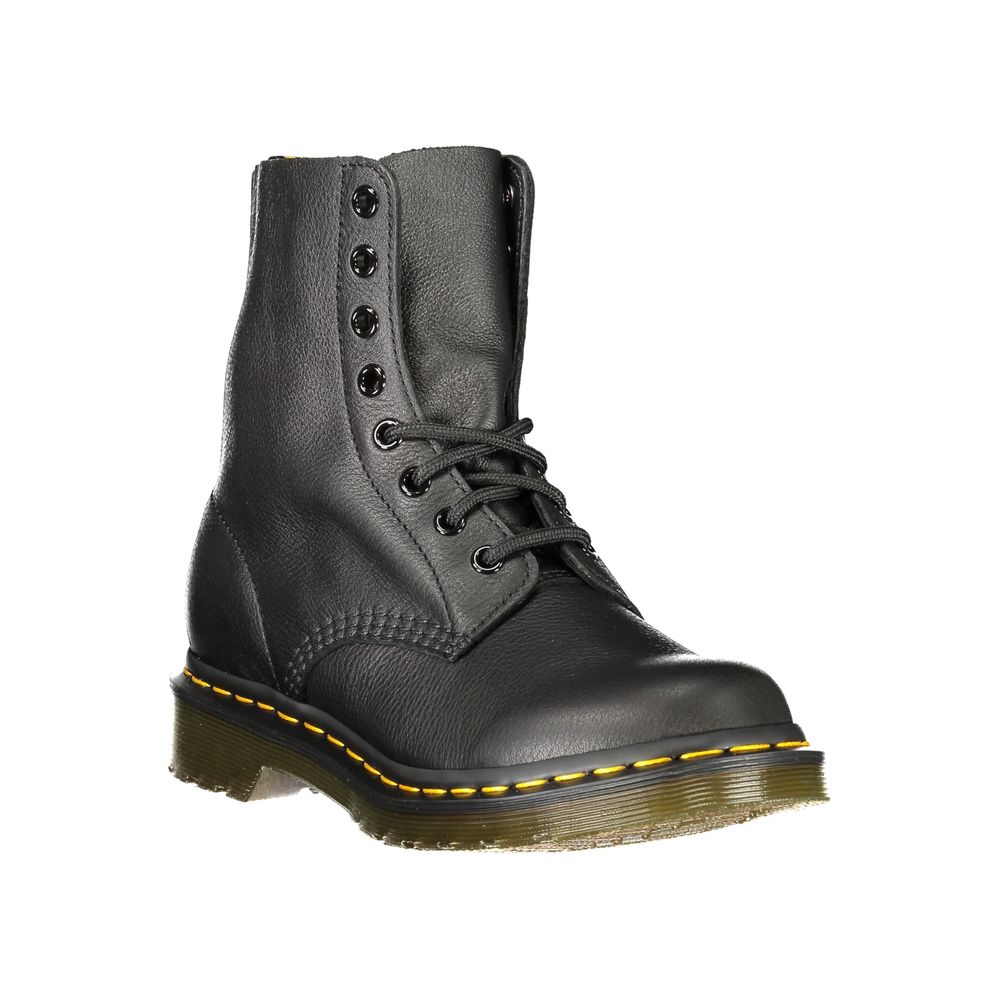 Bottes unisexes Dr. Martens en cuir noir