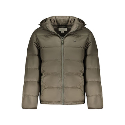 Giacca da uomo in poliammide marrone Calvin Klein