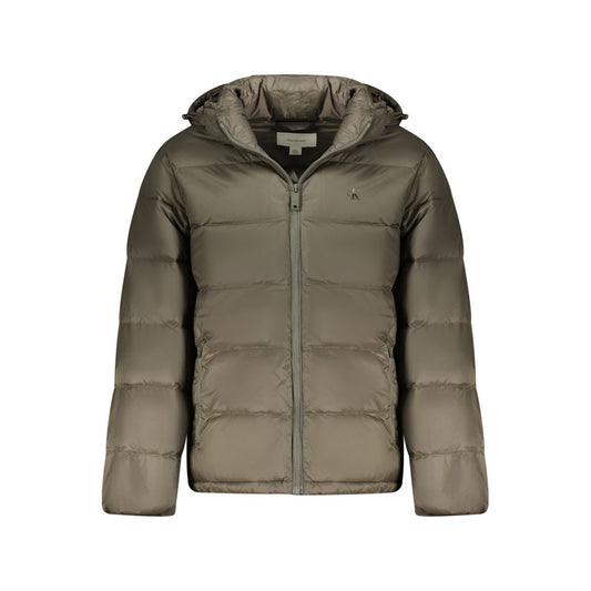 Giacca da uomo in poliammide marrone Calvin Klein