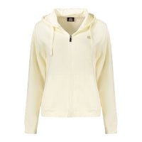 Felpa con cappuccio da donna in cotone bianco Norvegia 1963