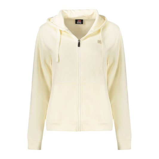Felpa con cappuccio da donna in cotone bianco Norvegia 1963