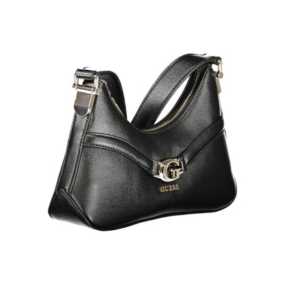 Borsa a tracolla da donna Guss Jeans Nero Poliuretano