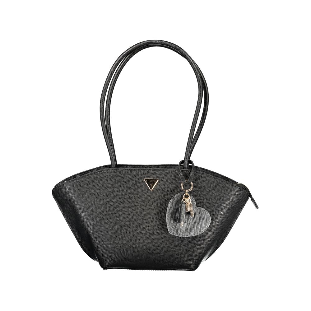 Borsa a mano da donna Guess Jeans in poliuretano nero