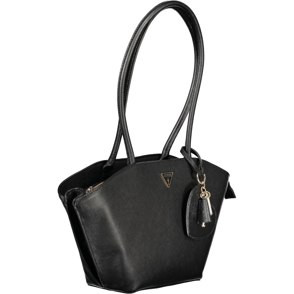 Borsa a mano da donna Guess Jeans in poliuretano nero