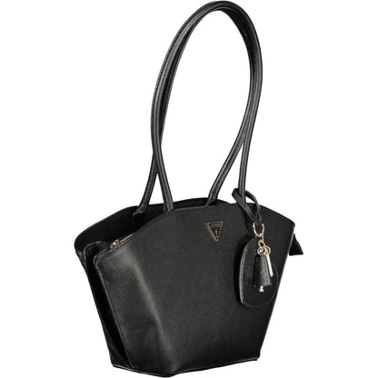Borsa a mano da donna Guess Jeans in poliuretano nero