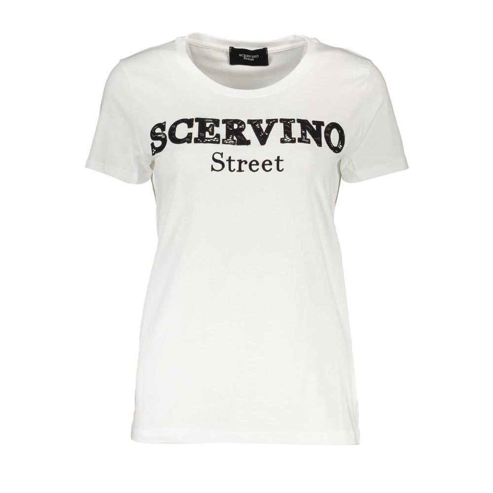 T-shirt homme en coton blanc Scervino Street