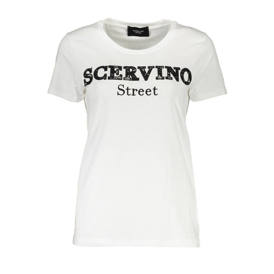 T-shirt da uomo in cotone bianco Scervino Street