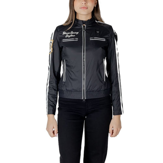 Giacca biker Blauer in poliammide nera
