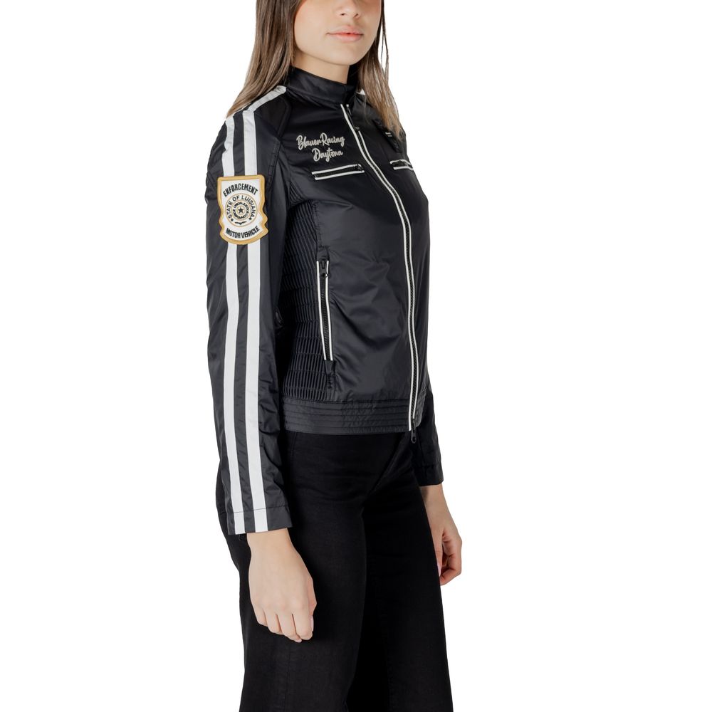 Veste motard en polyamide noir Blauer