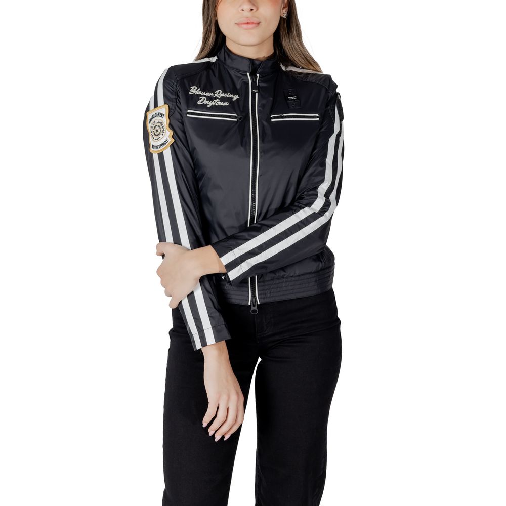 Veste motard en polyamide noir Blauer