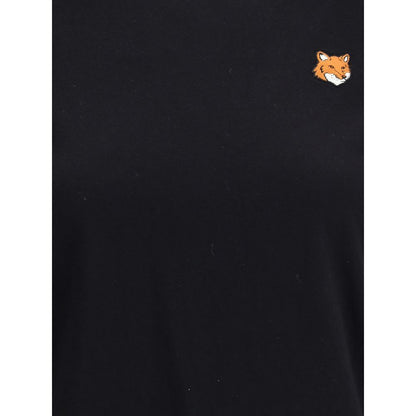 T-shirt en coton noir Maison Kitsuné