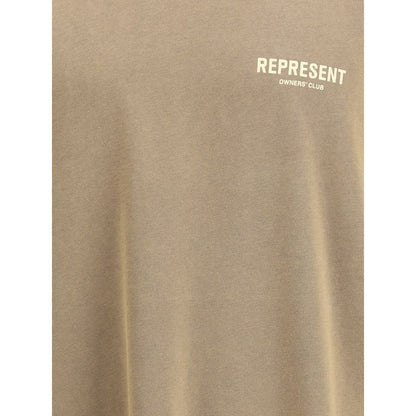 Maglietta in cotone marrone Represent