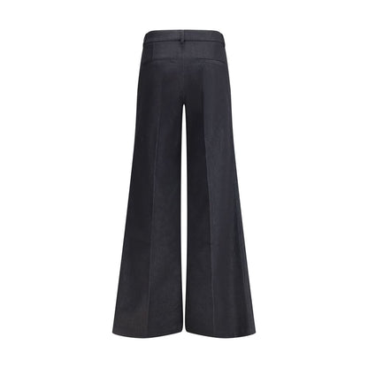 Pantaloni svasati in poliestere nero Darkpark