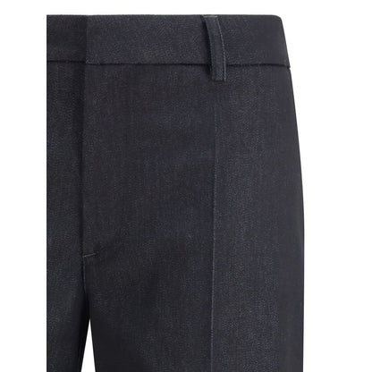 Pantaloni svasati in poliestere nero Darkpark
