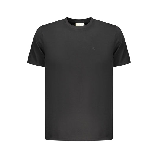 Maglietta da uomo in cotone nero Calvin Klein