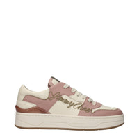 Baskets basses en cuir rose Jimmy Choo
