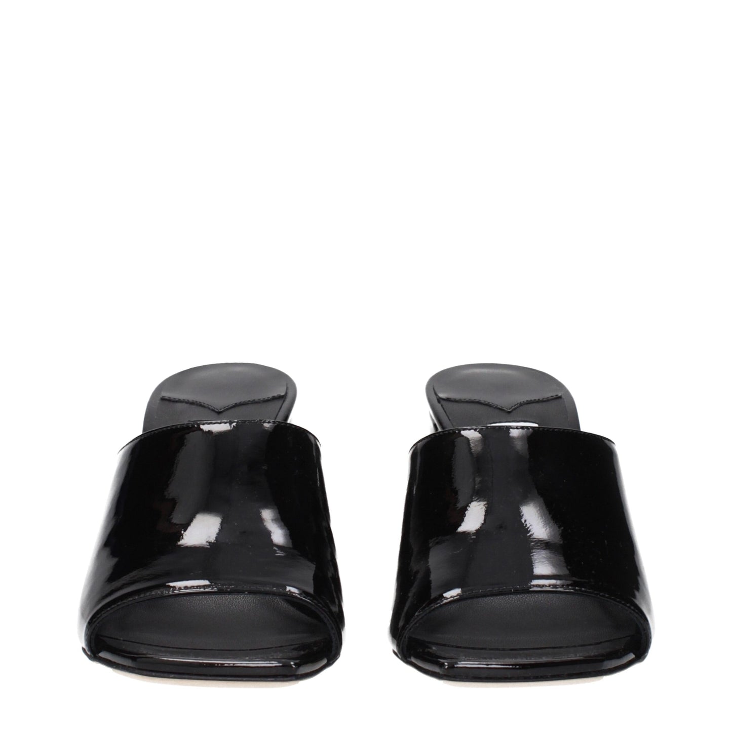 Sandali con plateau in pelle nera Jimmy Choo