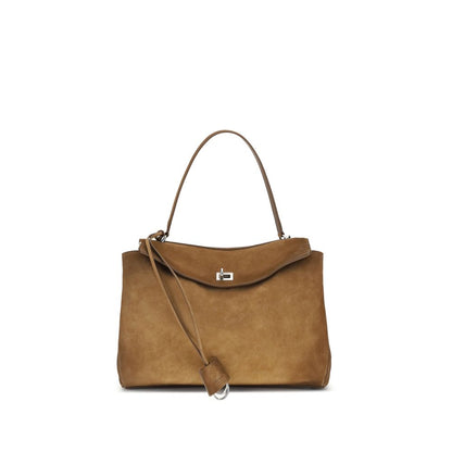Sac à bandoulière Balenciaga en cuir de veau brun Bos Taurus