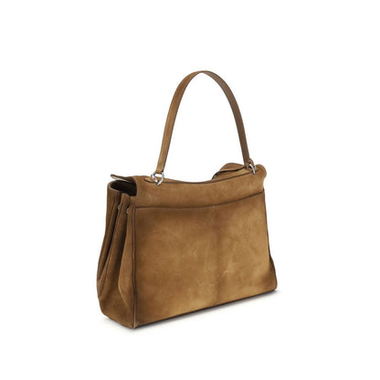 Sac à bandoulière Balenciaga en cuir de veau brun Bos Taurus
