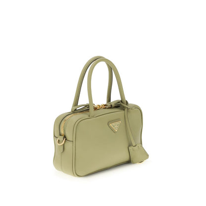 Borsa a mano Prada Bos Taurus in pelle di vitello bicolore