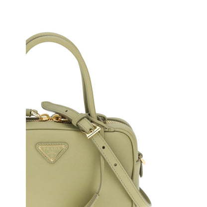 Borsa a mano Prada Bos Taurus in pelle di vitello bicolore
