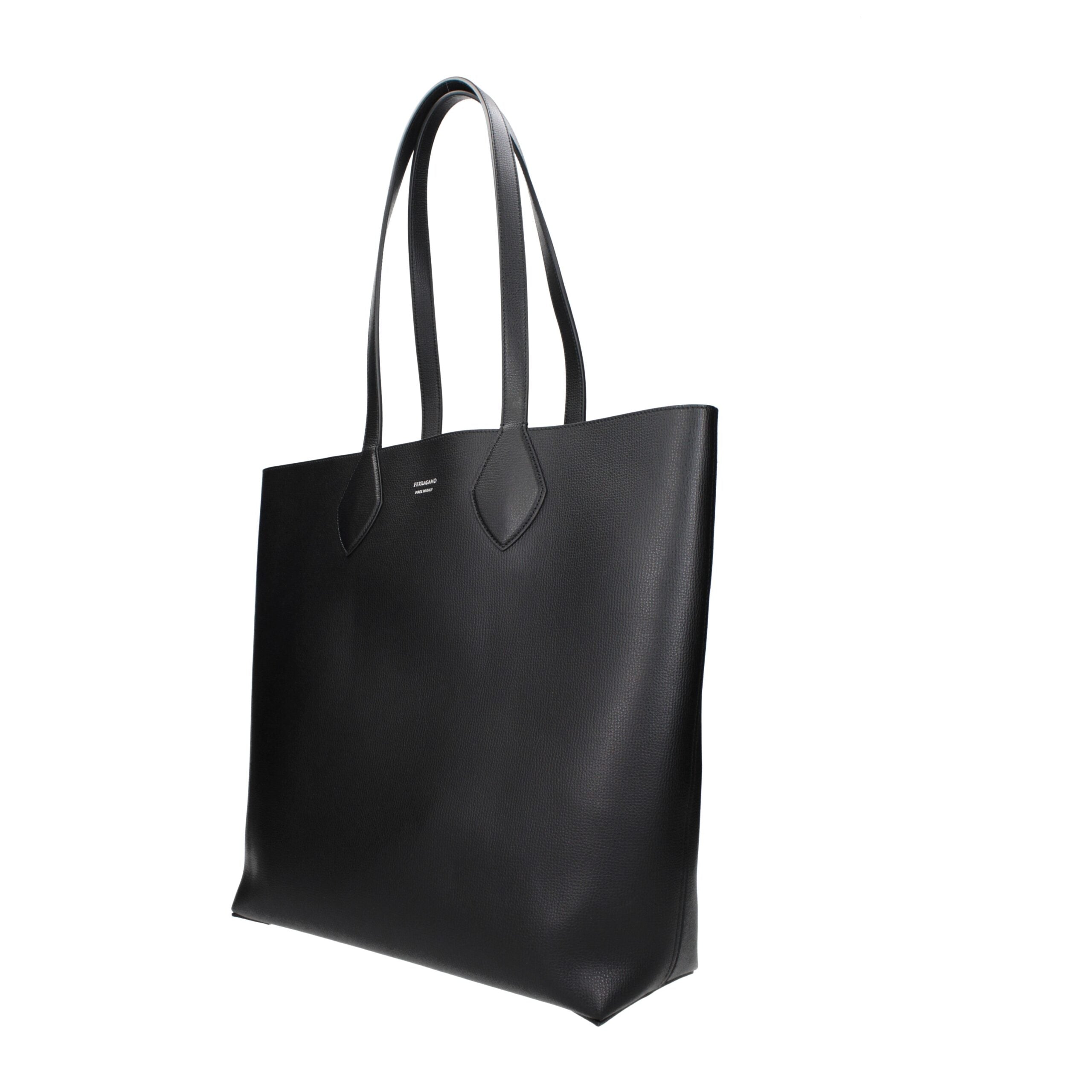 Sac à bandoulière en cuir noir Salvatore Ferragamo