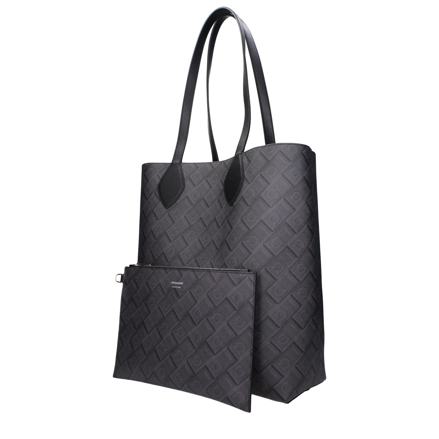 Sac à bandoulière en cuir noir Salvatore Ferragamo