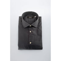 Camicia da uomo in cotone grigio Baldinini Trend