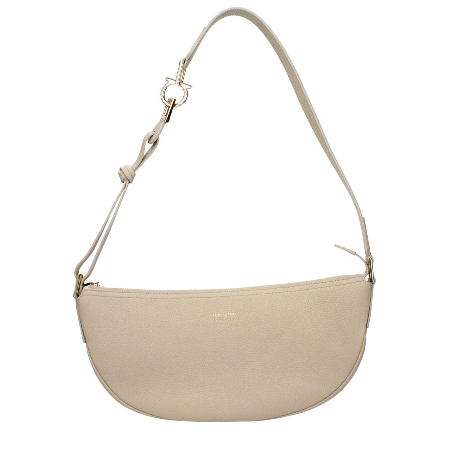 Borsa a spalla Salvatore Ferragamo in pelle grigia