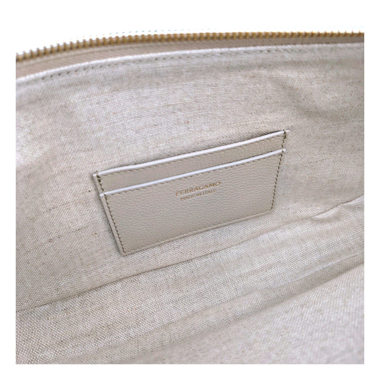 Borsa a spalla Salvatore Ferragamo in pelle grigia