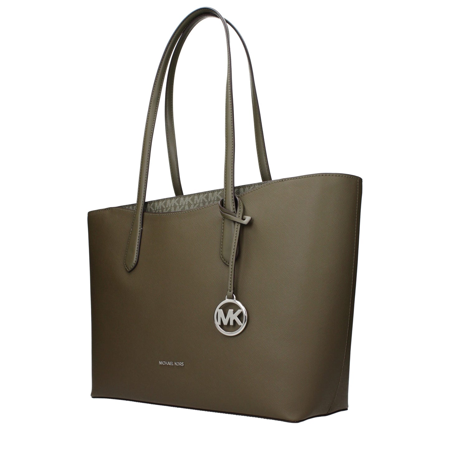 Borsa a tracolla Michael Kors in tessuto verde
