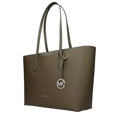 Borsa a tracolla Michael Kors in tessuto verde
