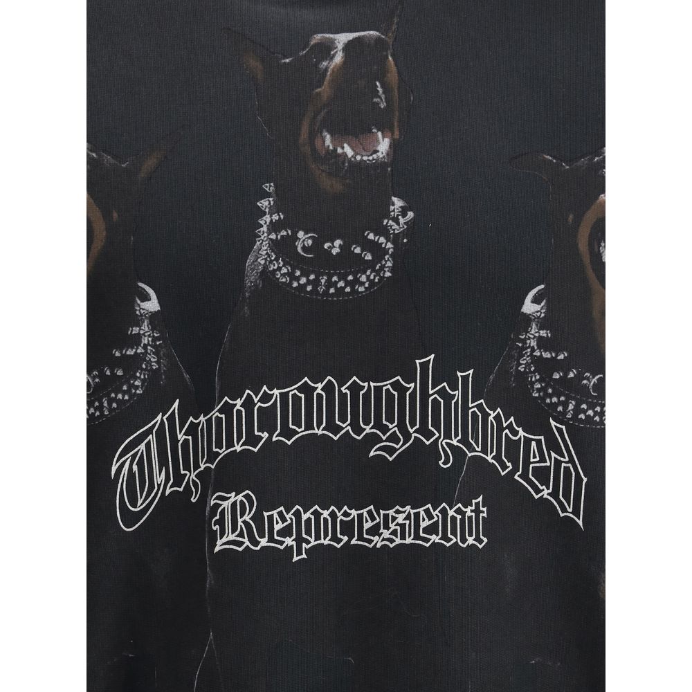 Represent Black Cotton Sweatshirt