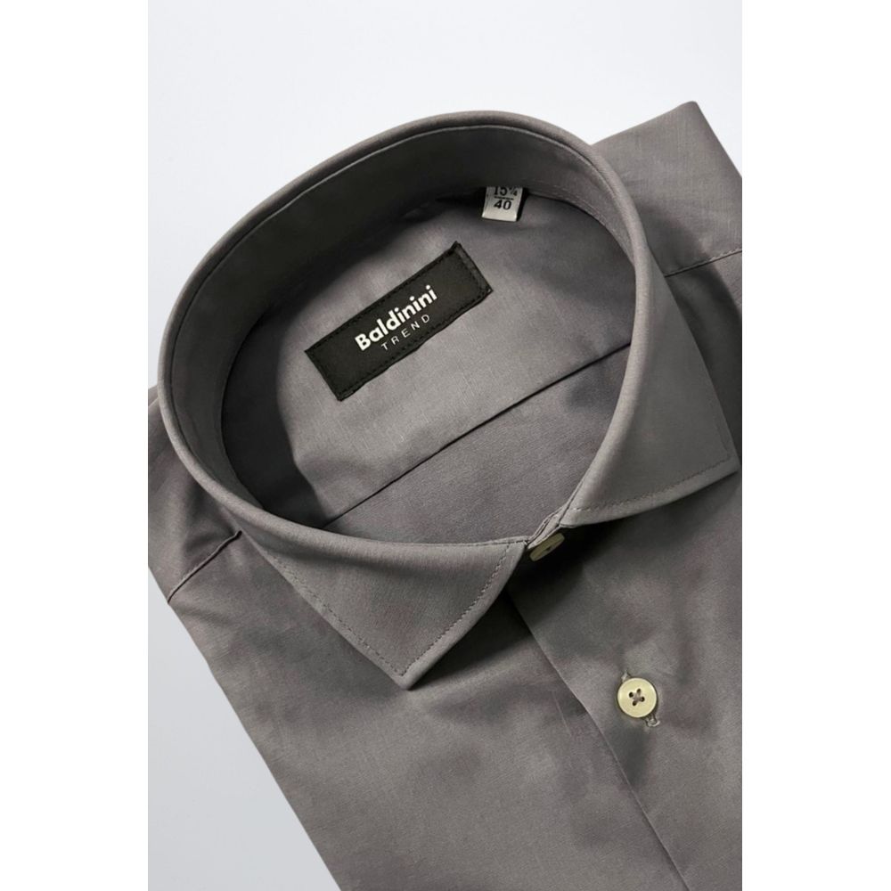 Chemise homme Baldinini Trend en coton gris