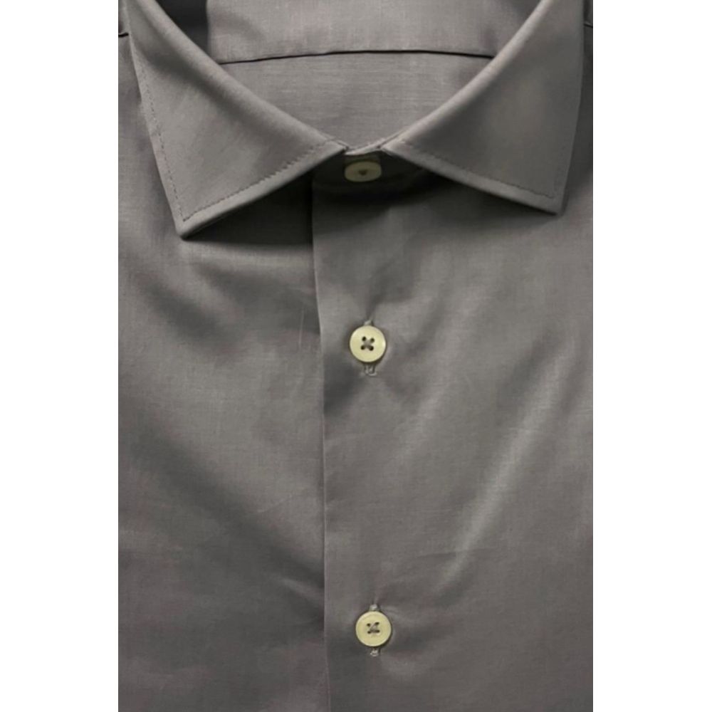 Chemise homme Baldinini Trend en coton gris